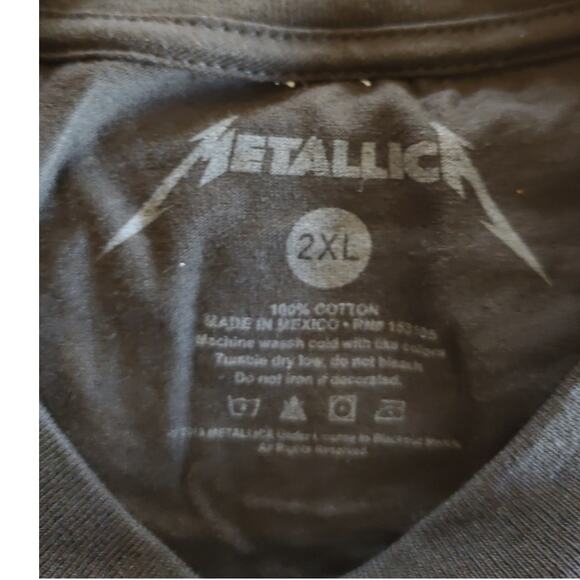 Metallica Band T-Shirt, Black SS 2XL - Picture 2 of 2